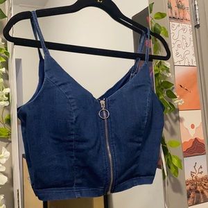 Denim Crop Top